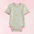 Pastel Rainbow Short Sleeve CuddleSuit
