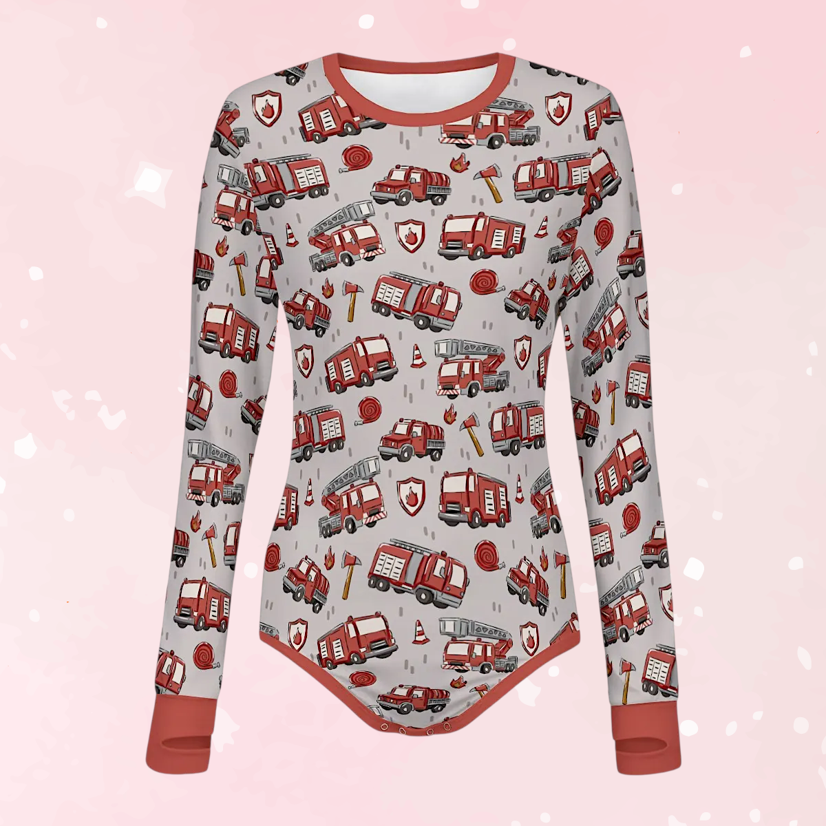 Little Firehouse Long Sleeve CuddleSuit