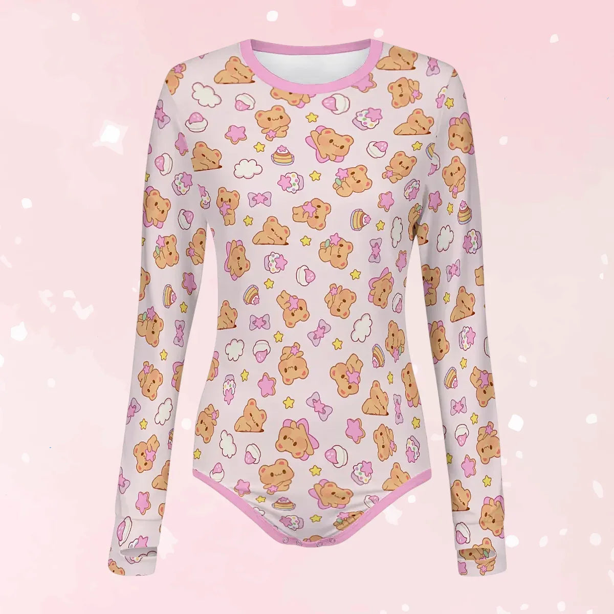 Bearly Adorable Long Sleeve CuddleSuit