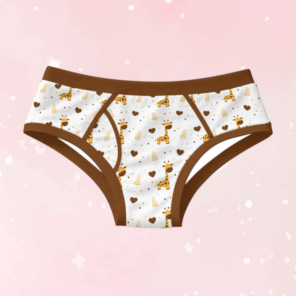 Adorable Giraffe Men's Cotton Undies