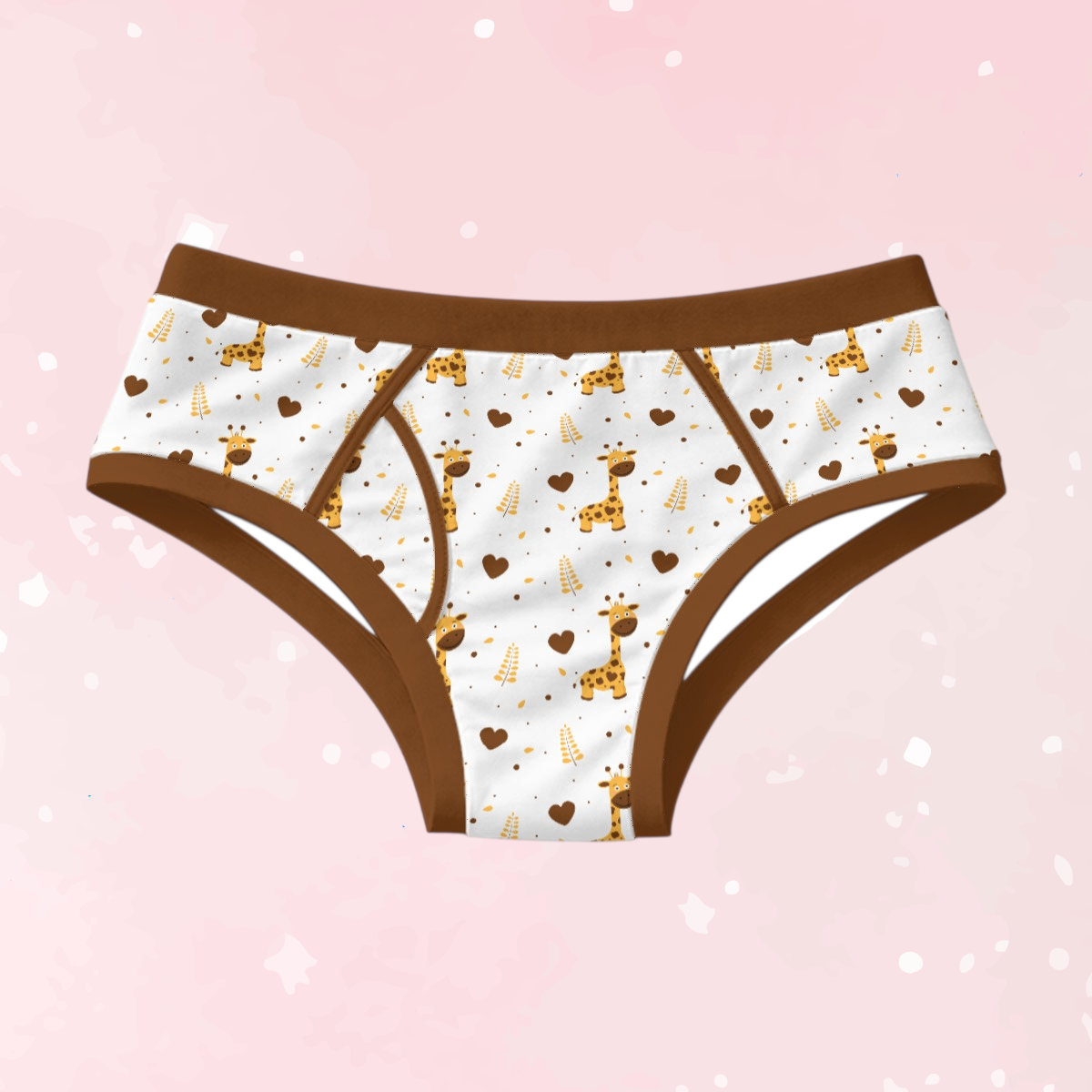 Adorable Giraffe Men's Cotton Undies