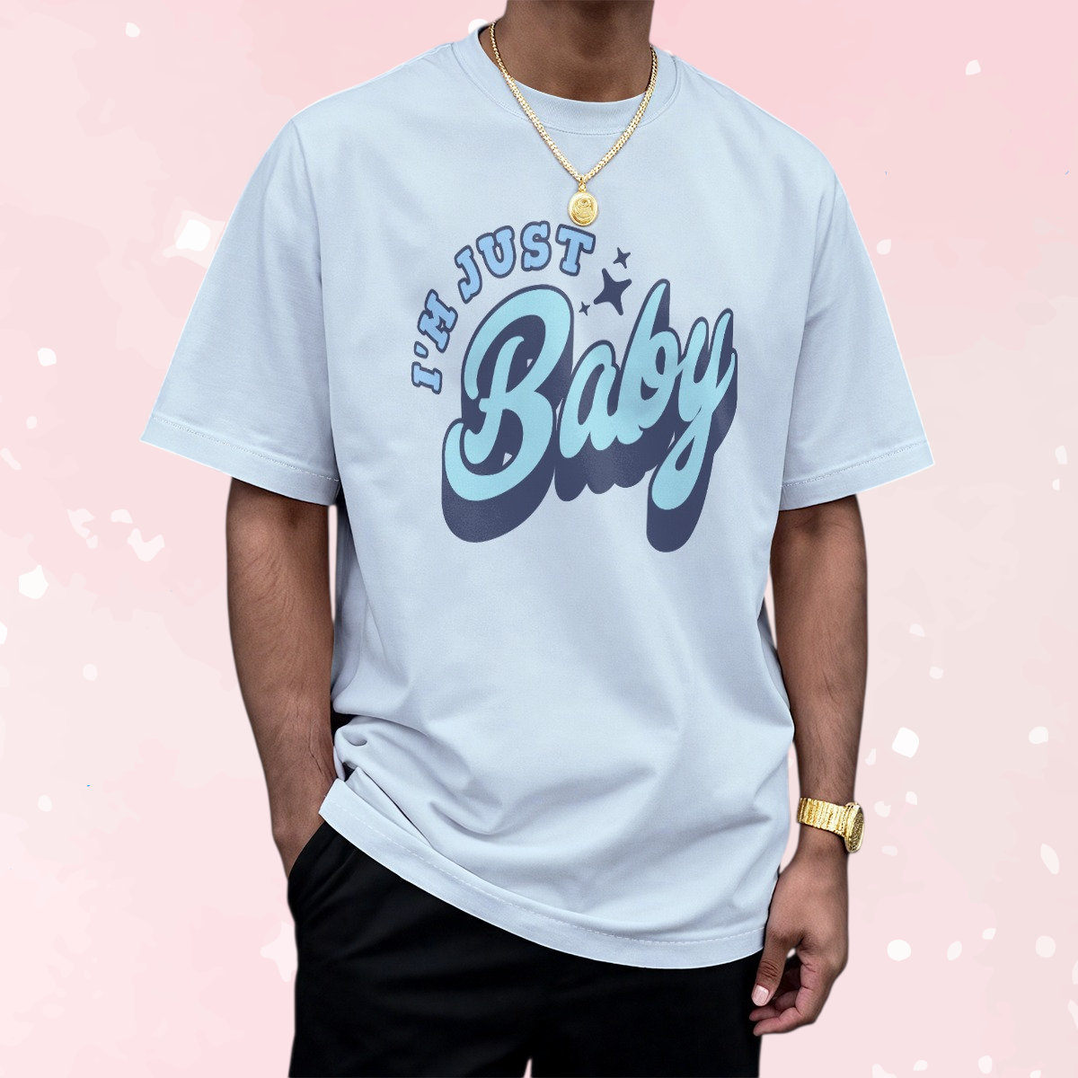 I'm Just Baby Blue Unisex Play Tee