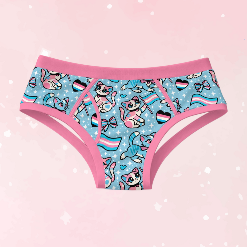 Purrfect Trans Pride Men's Cotton Undies