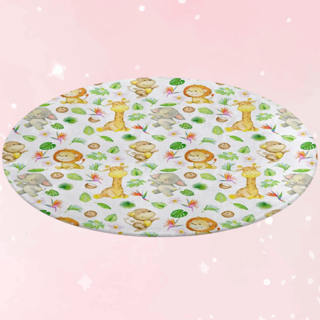 Cute Safari Velvet Soft Floor Mat