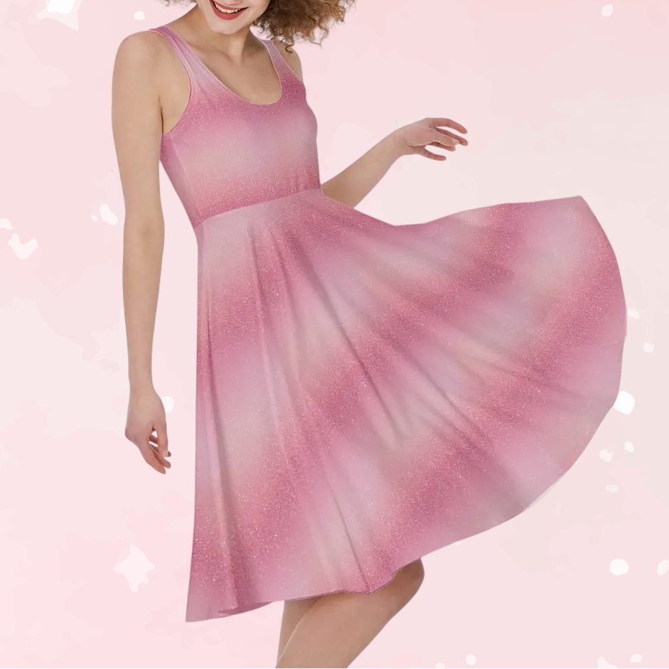 Blush Stardust Glitter Play Dress