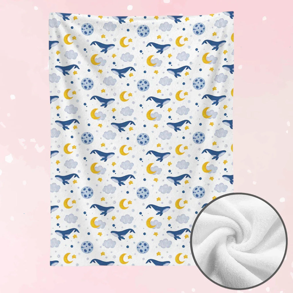 Dreamy Whale Fleece Blanket