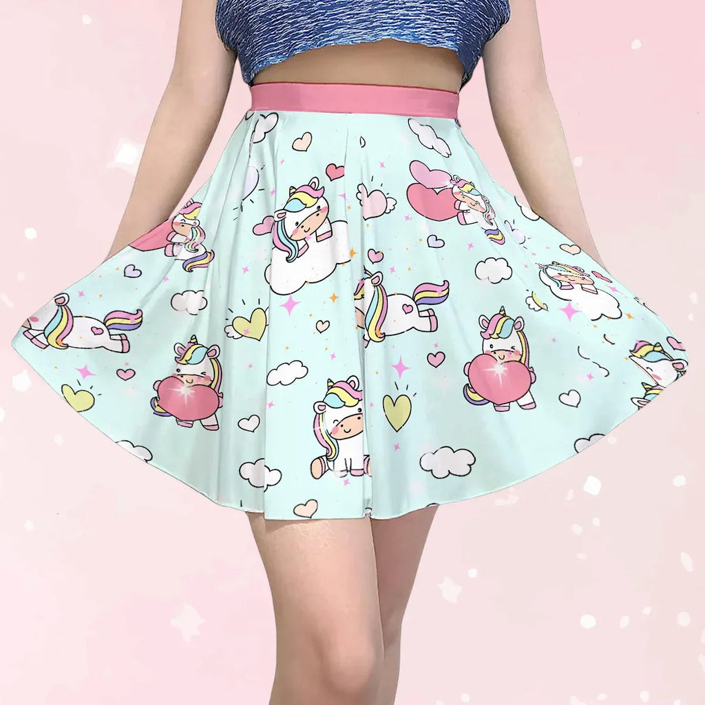 Pretty Unicorns Short Skirt