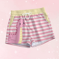 Pink Dino Snuggle Cozy Shorts