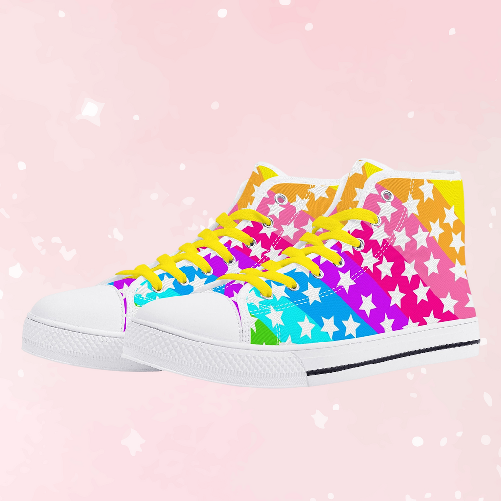 Rainbow Starfall High Top Sneakers