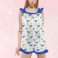 Sleepy Whale Ruffle Pajama Set