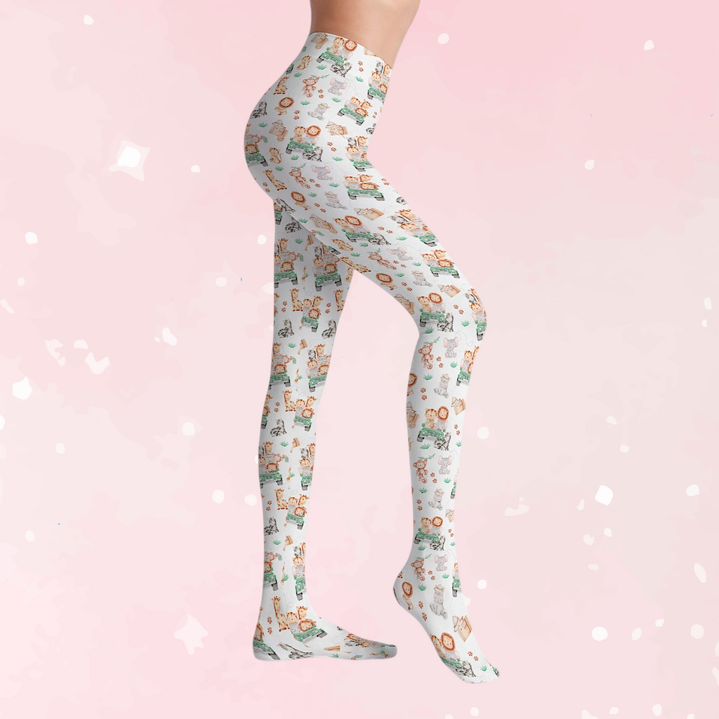 Safari Snuggle Stretch Tights