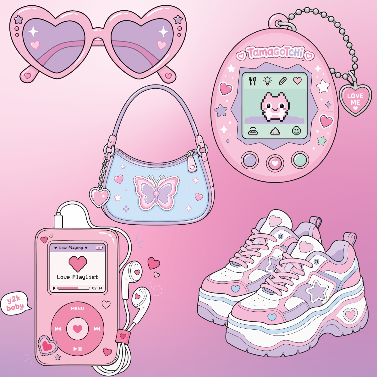 Bubblebyte Mini Sticker Pack (3.4inch - Individual Stickers)