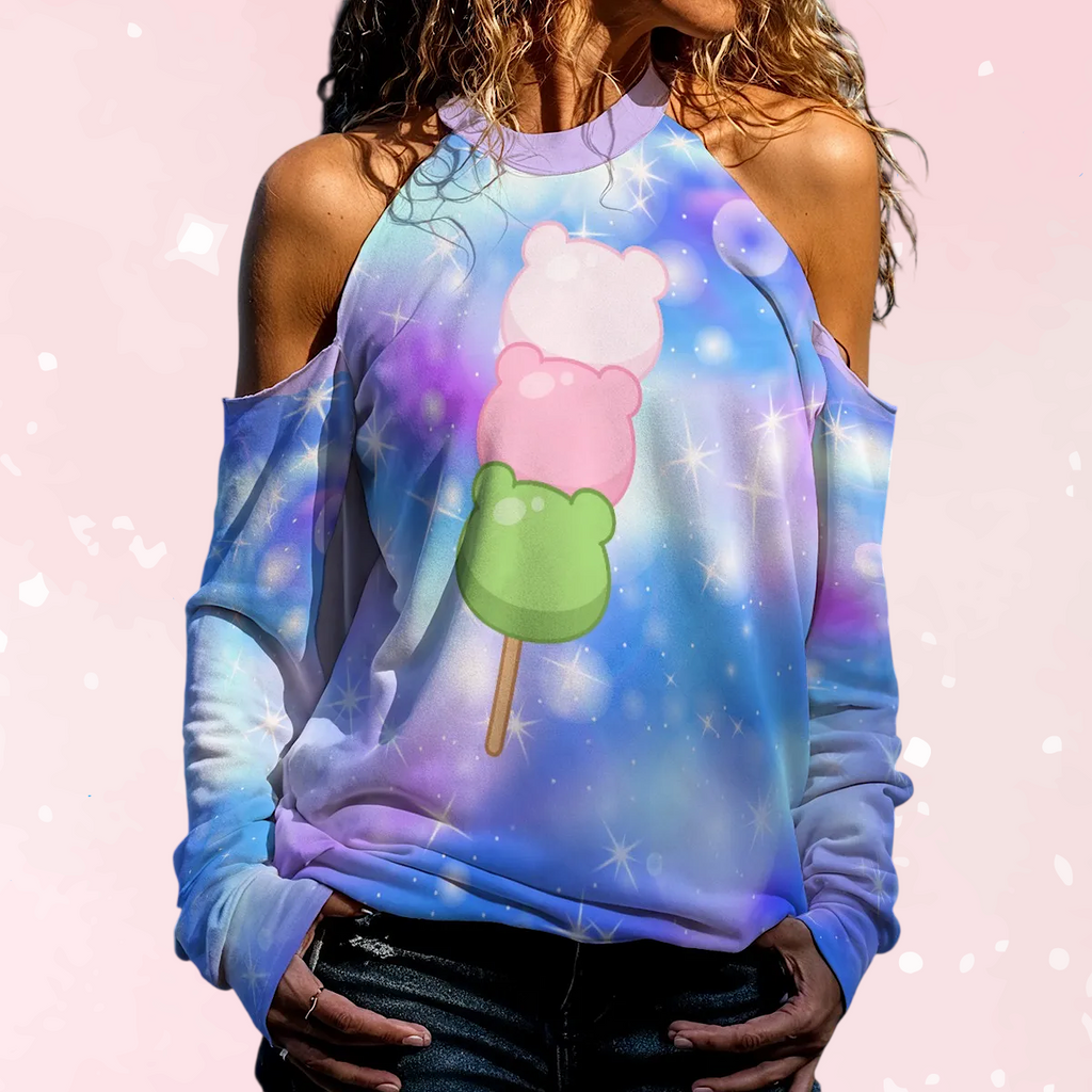 Cosmic Candy Bear Peekaboo Sweater