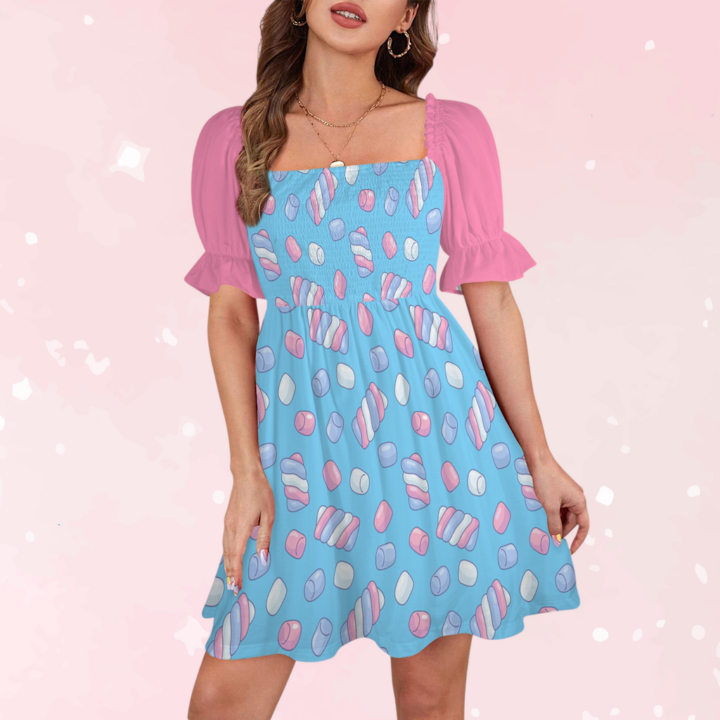 Candy Marshmallow Sweetheart Dress