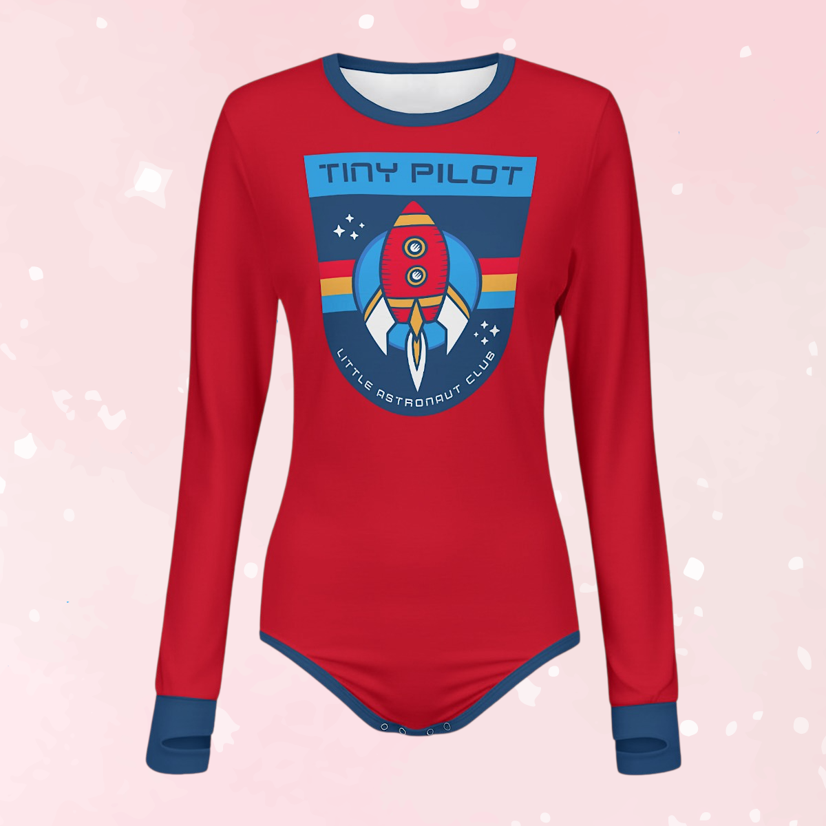 Tiny Pilot Rocket Long Sleeve CuddleSuit