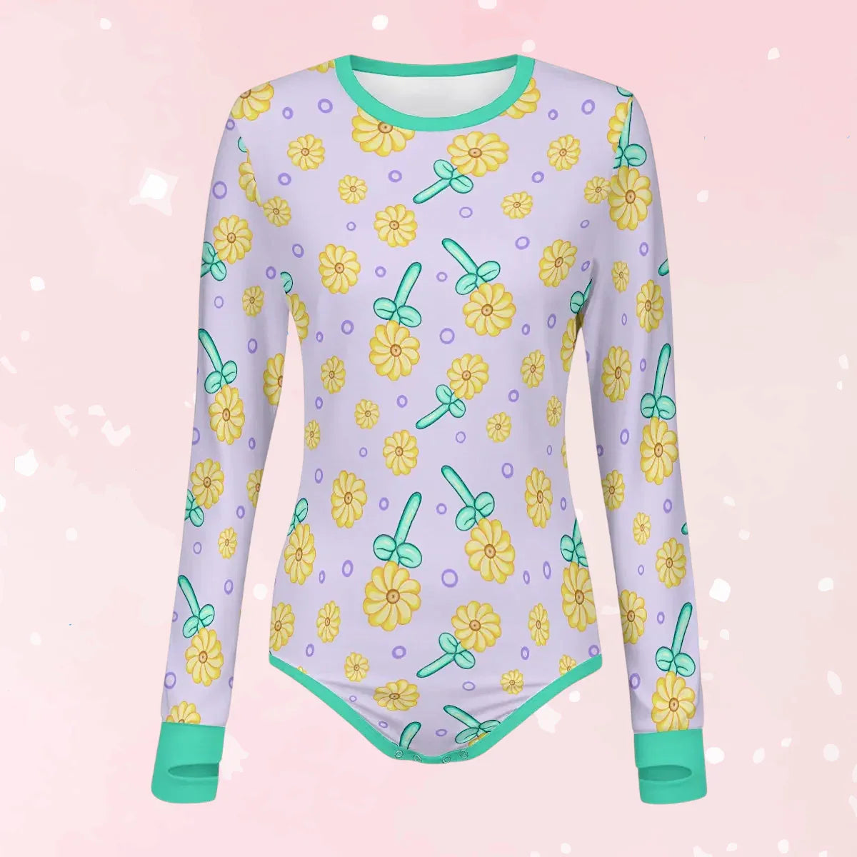 Sunny Balloon Long Sleeve CuddleSuit