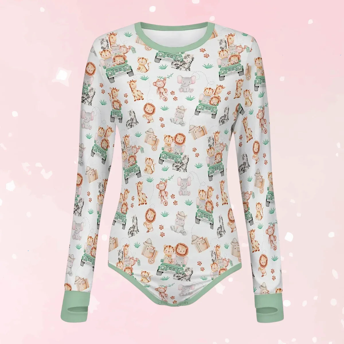 Safari Snuggles Long Sleeve CuddleSuit
