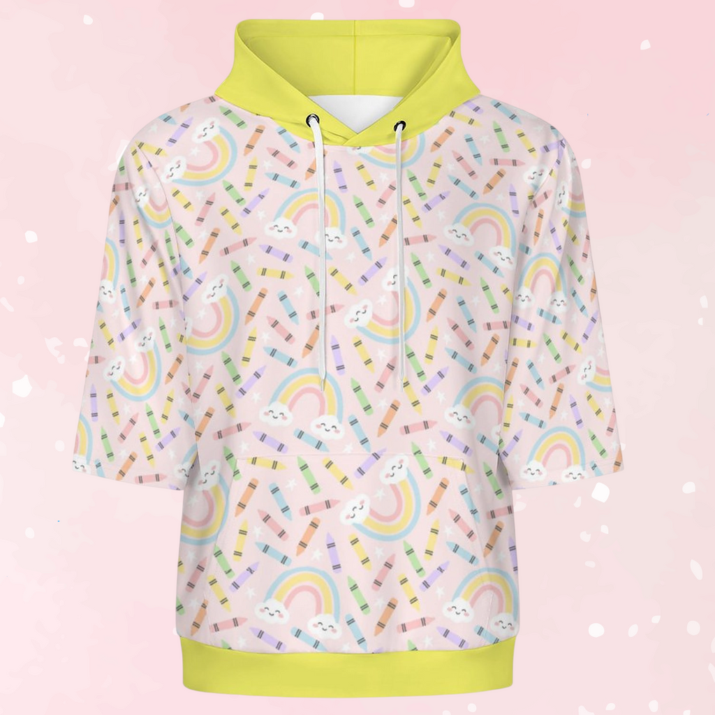 Rainbows & Crayons Halfie Unisex Hoodie
