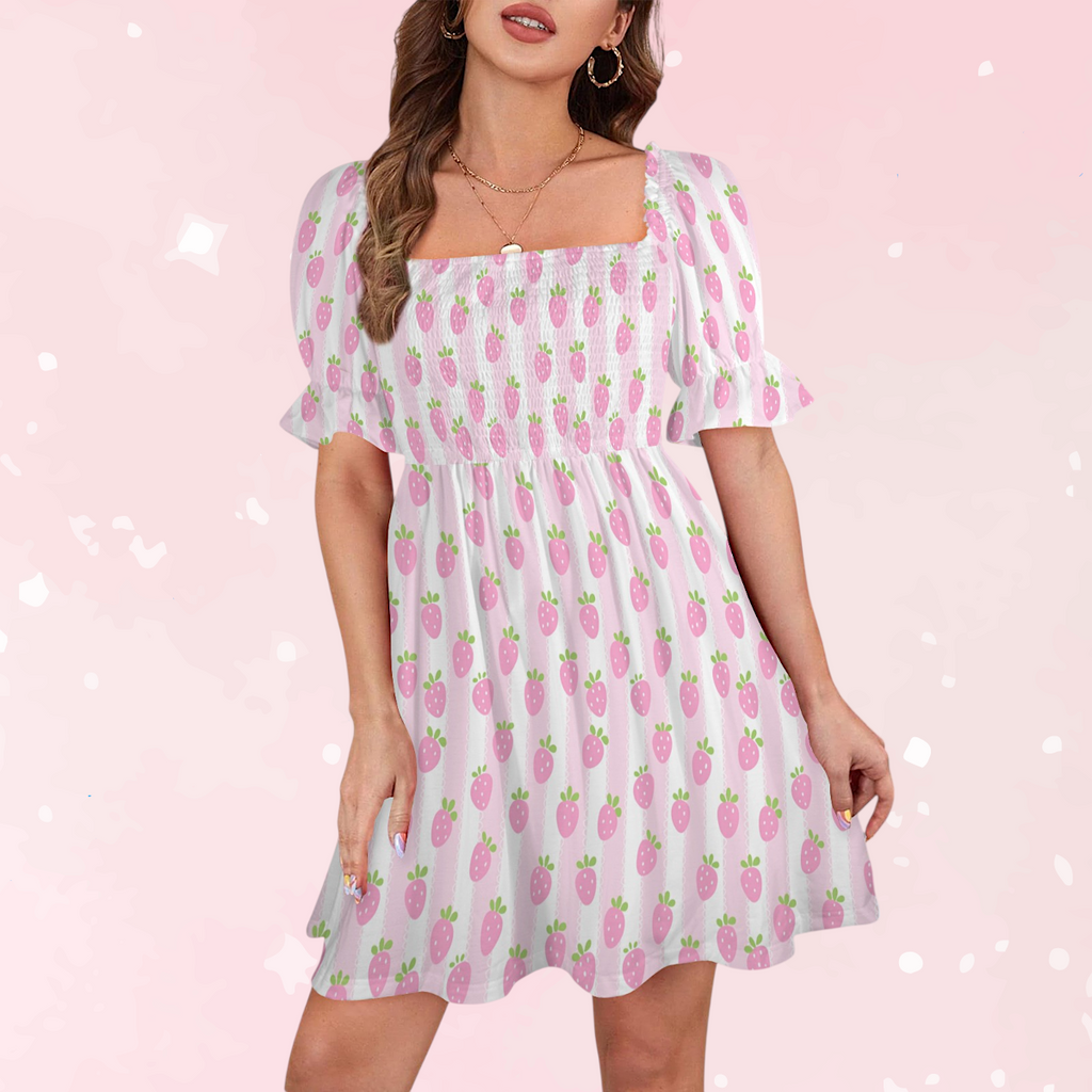 Pretty Strawberries Sweetheart Dress