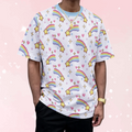 Pixel Rainbow Star Play Tee