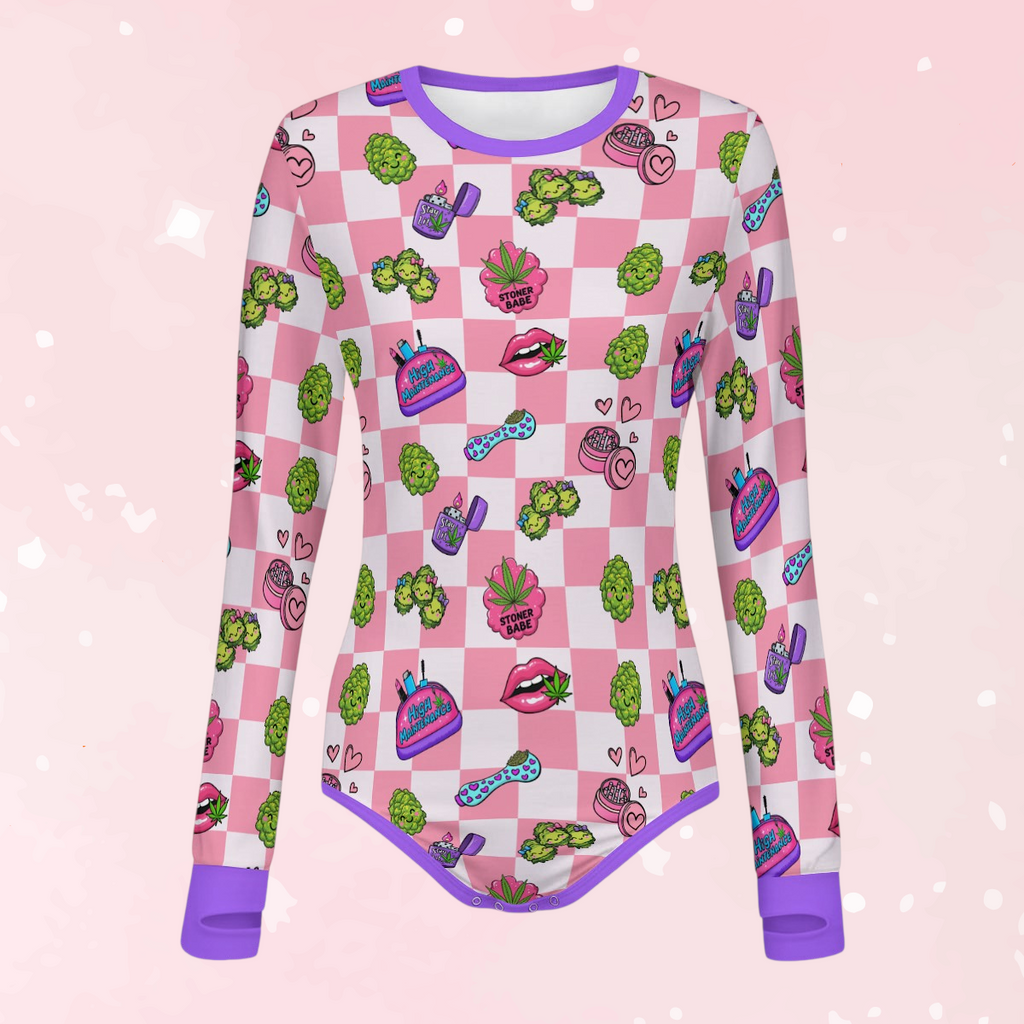 Stoner Babe Long Sleeve CuddleSuit