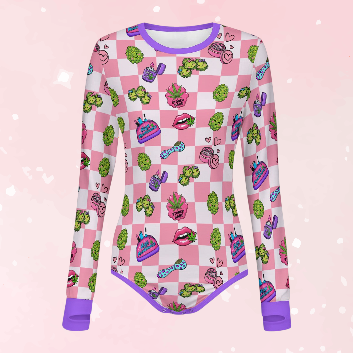 Stoner Babe Long Sleeve CuddleSuit