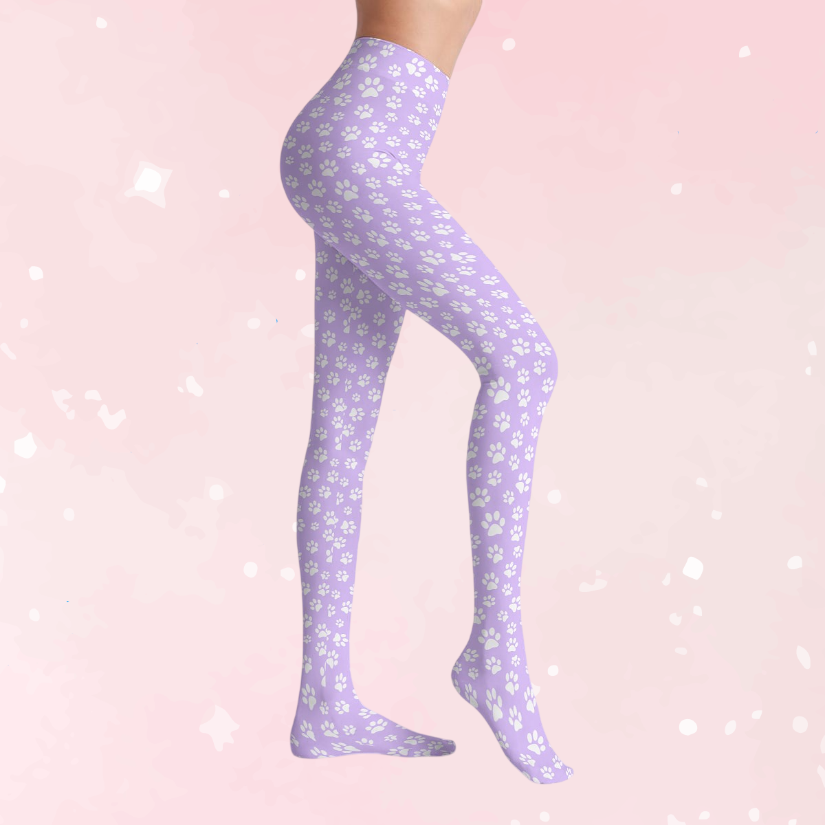 Soft Puppy Paw Stretch Tights
