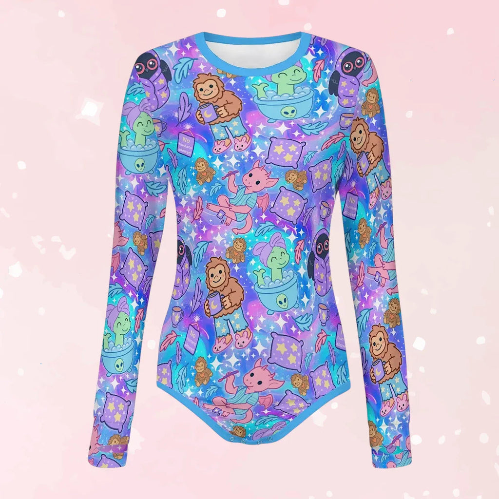 Cryptid Slumber Party Long Sleeve CuddleSuit