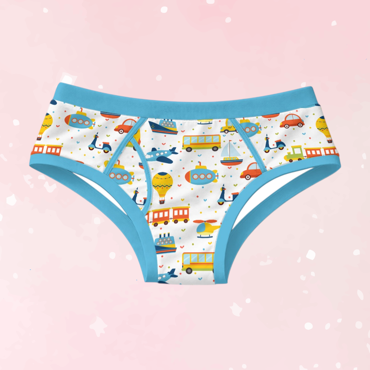 Cute Transportation Cotton Men's Undies