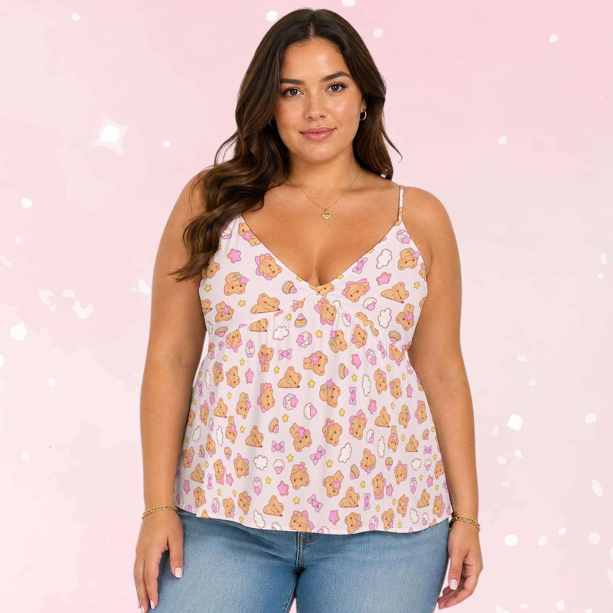 Bearly Adorable Peplum Cami