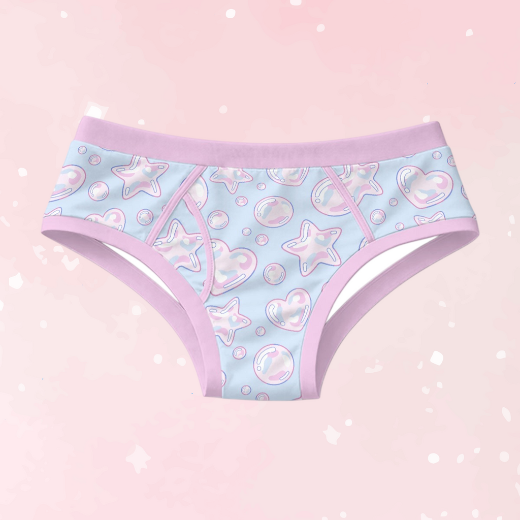 Kawaii Bubbles Men's Cotton Undies