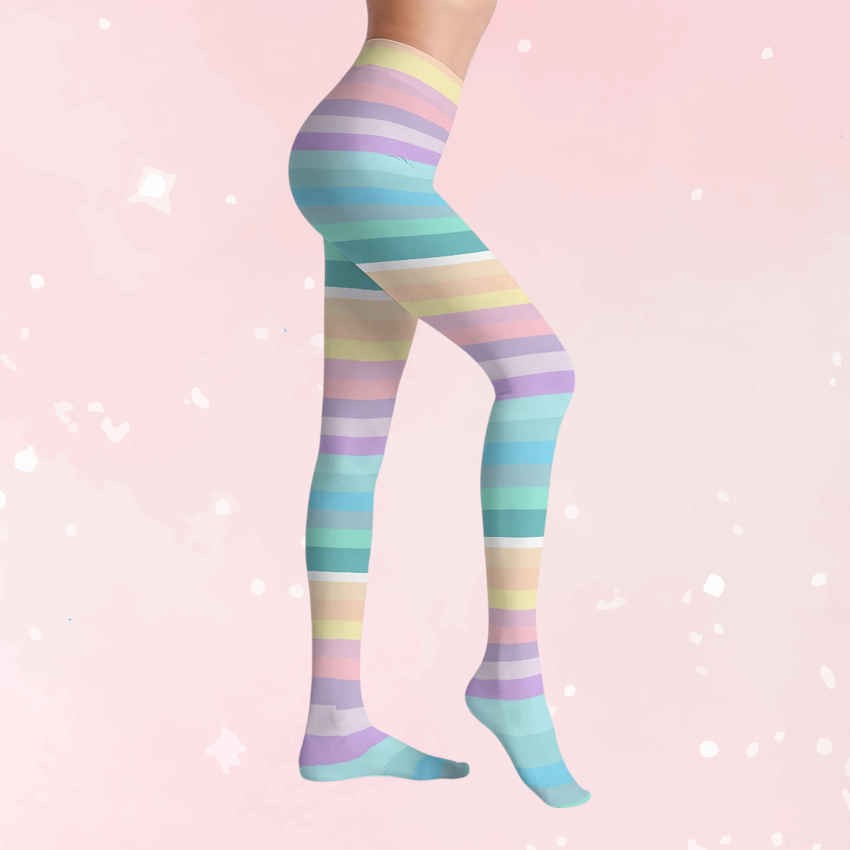 Pastel Candycore Stretch Tights