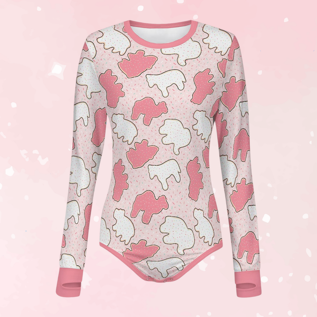 Animal Cookies Long Sleeve CuddleSuit