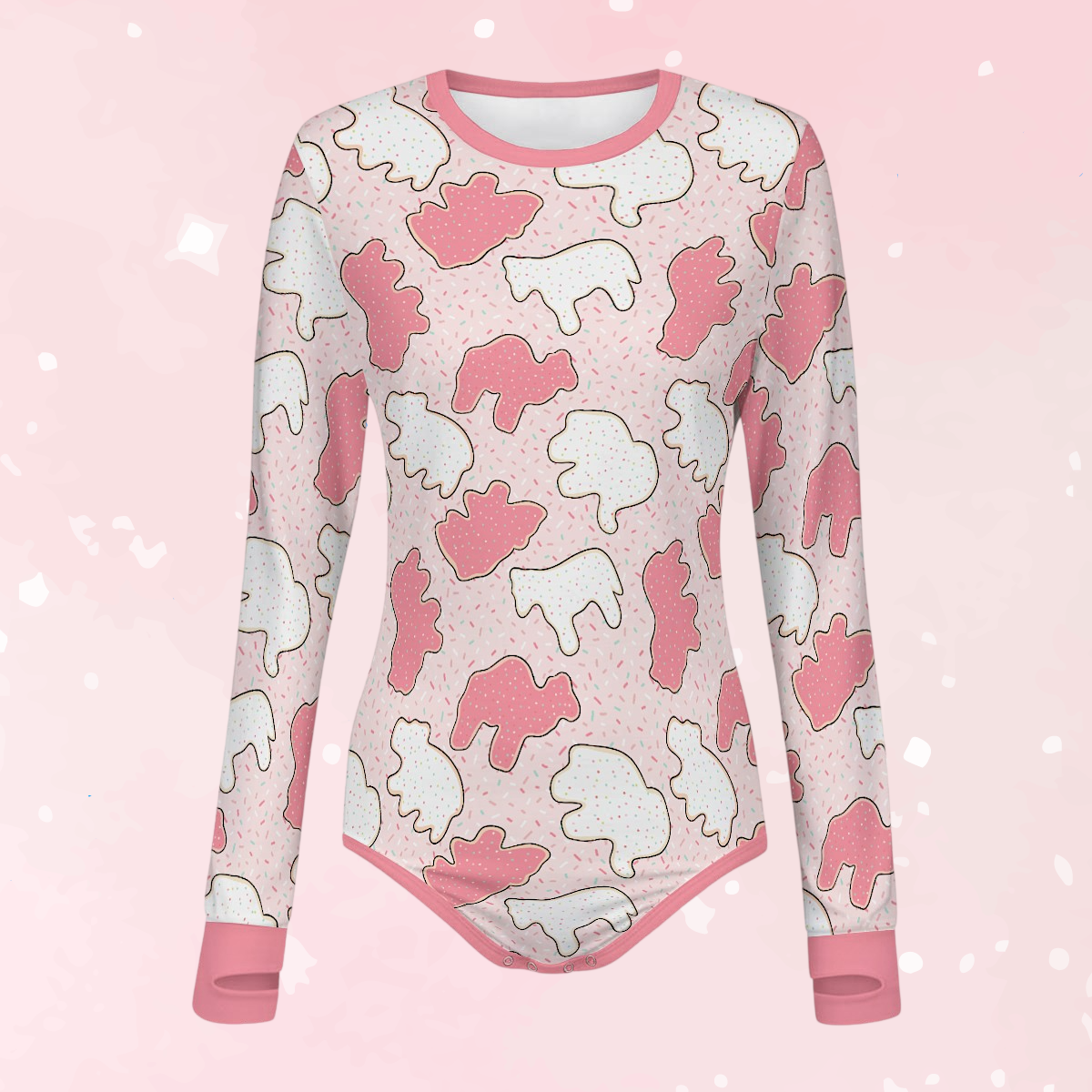 Animal Cookies Long Sleeve CuddleSuit