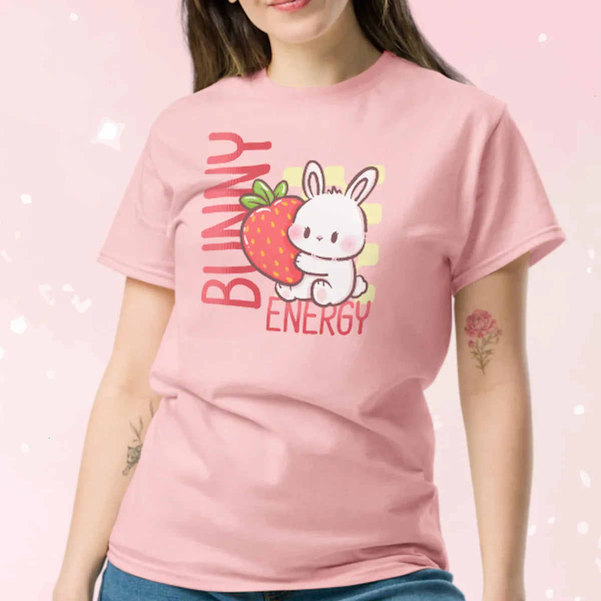 Pink Bunny Energy Play Tee