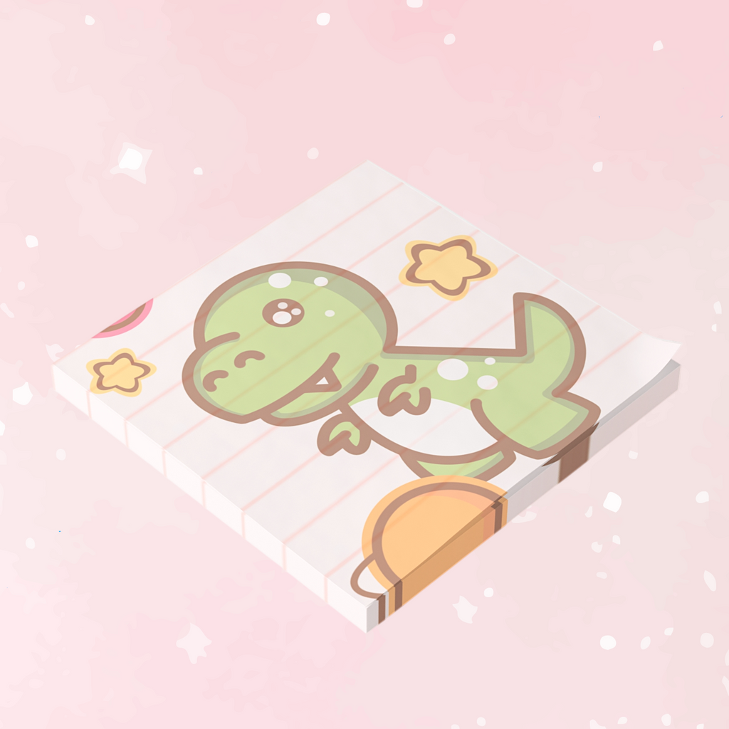 Cute Space Dinosaur Post-it® Note Pad