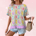 Rainbow Moobaby Ruffle Play Tee
