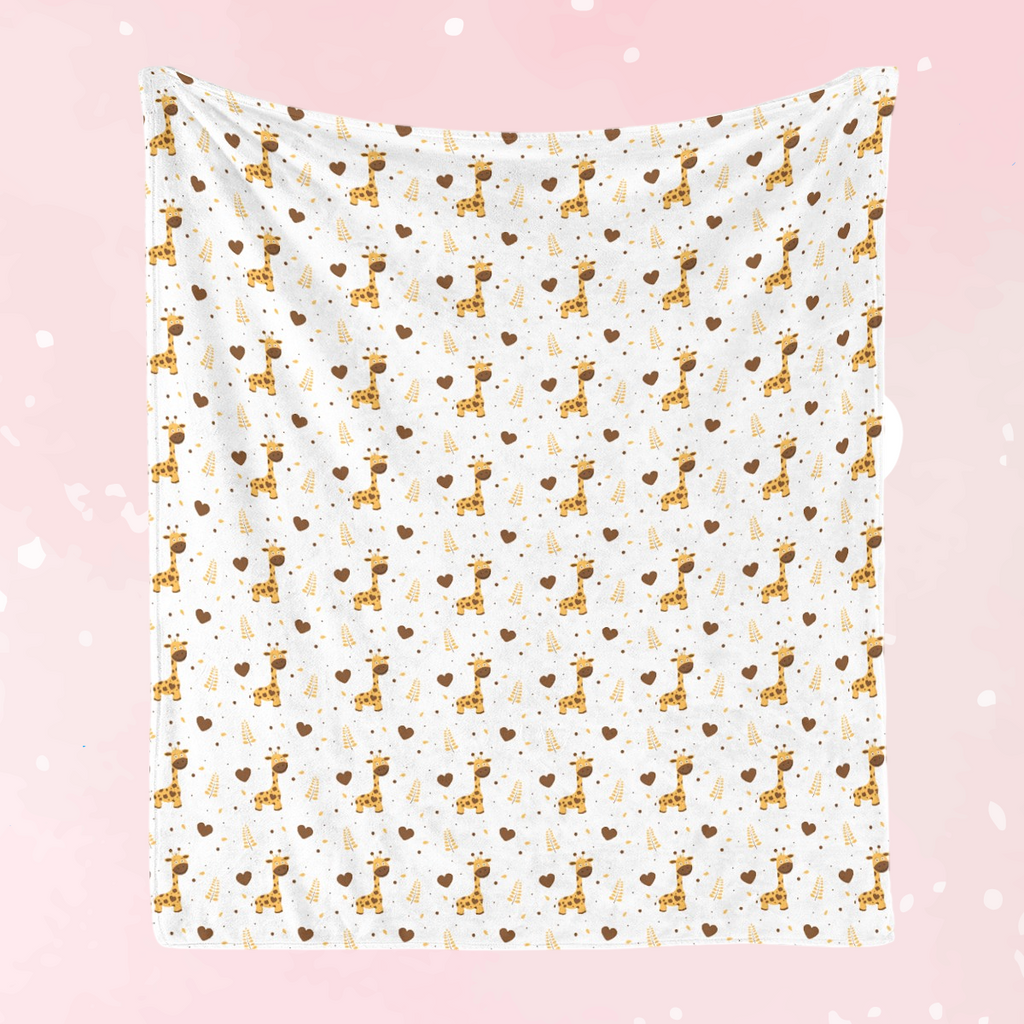 Adorable Giraffe Soft Flannel Blanket