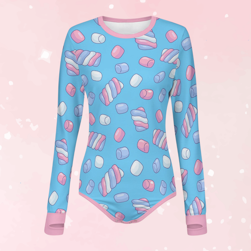 Candy Marshmallows Long Sleeve CuddleSuit