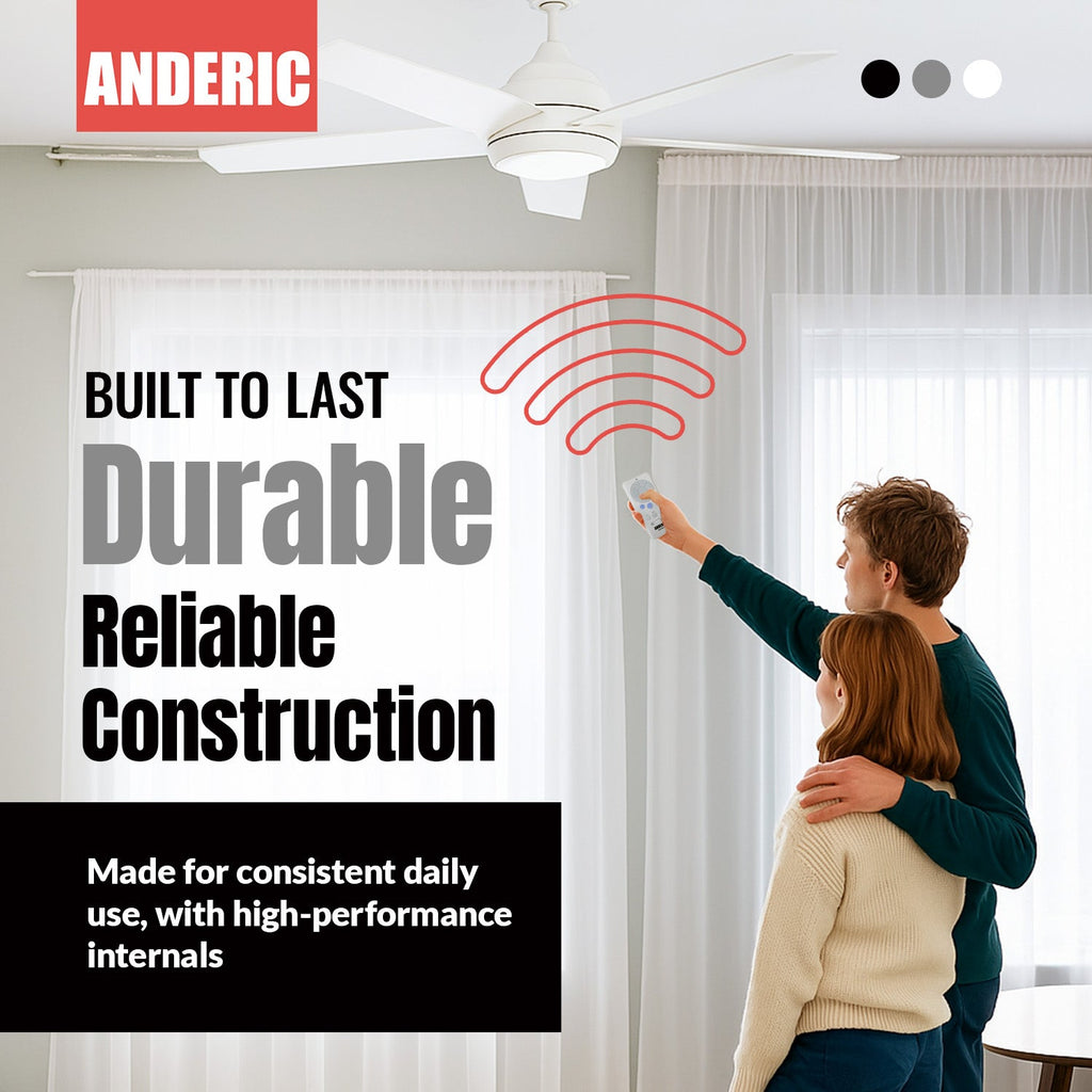 Anderic RRTX012 Replacement Ceiling Fan Remote Control for Harbor Breeze A25-TX012, A25-TX025
