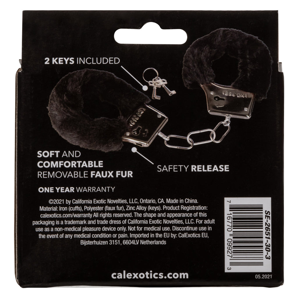 Playful Furry Cuffs Black