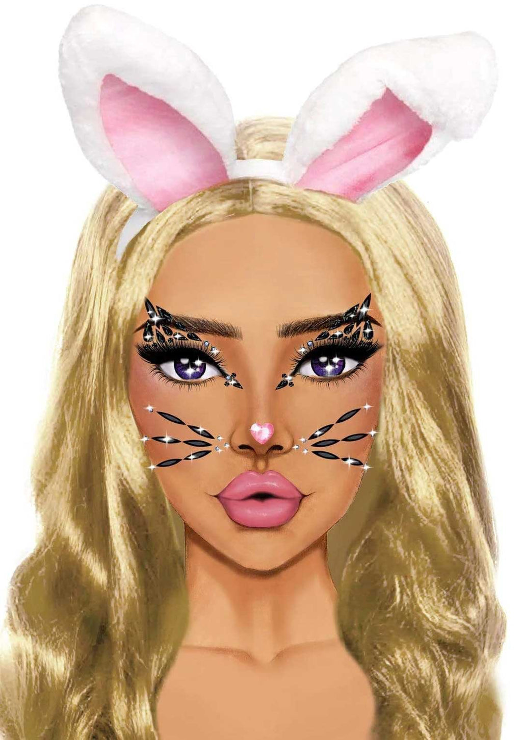 Wild Whiskers Face Jewels (One Size)