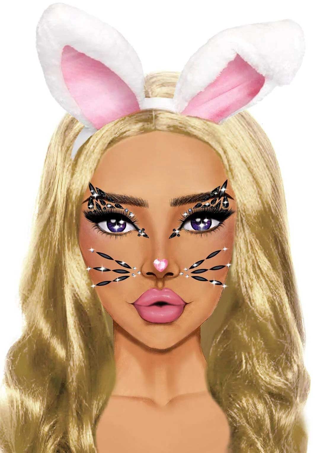 Wild Whiskers Face Jewels (One Size)