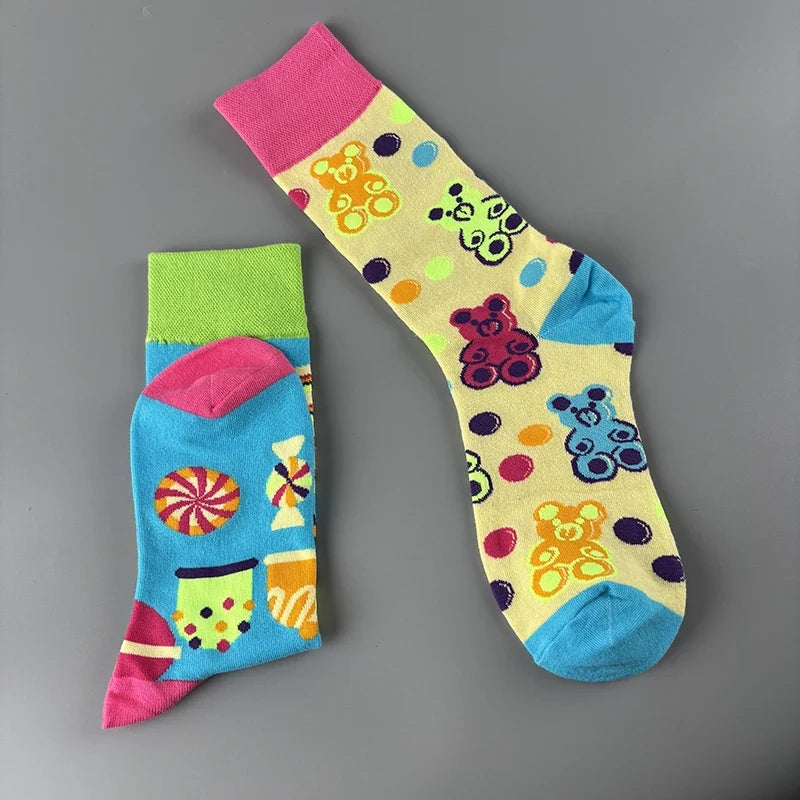 Candy Bear Mid-Calf Socks