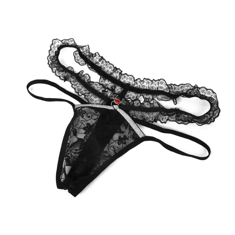 Lace Sheer Sissy Pouch Panties