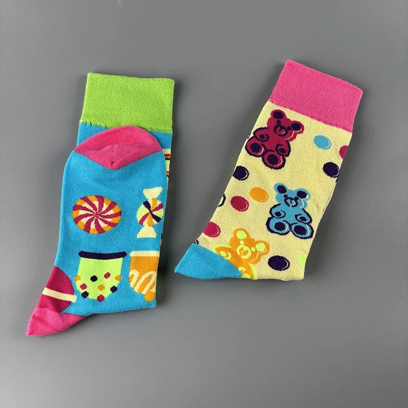 Candy Bear Mid-Calf Socks