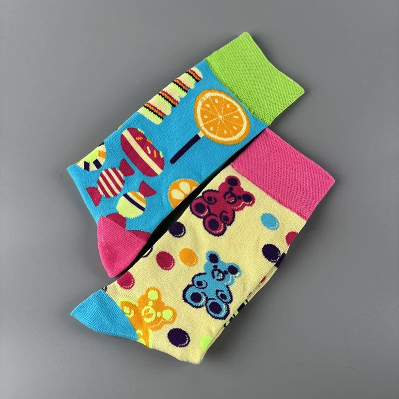 Candy Bear Mid-Calf Socks