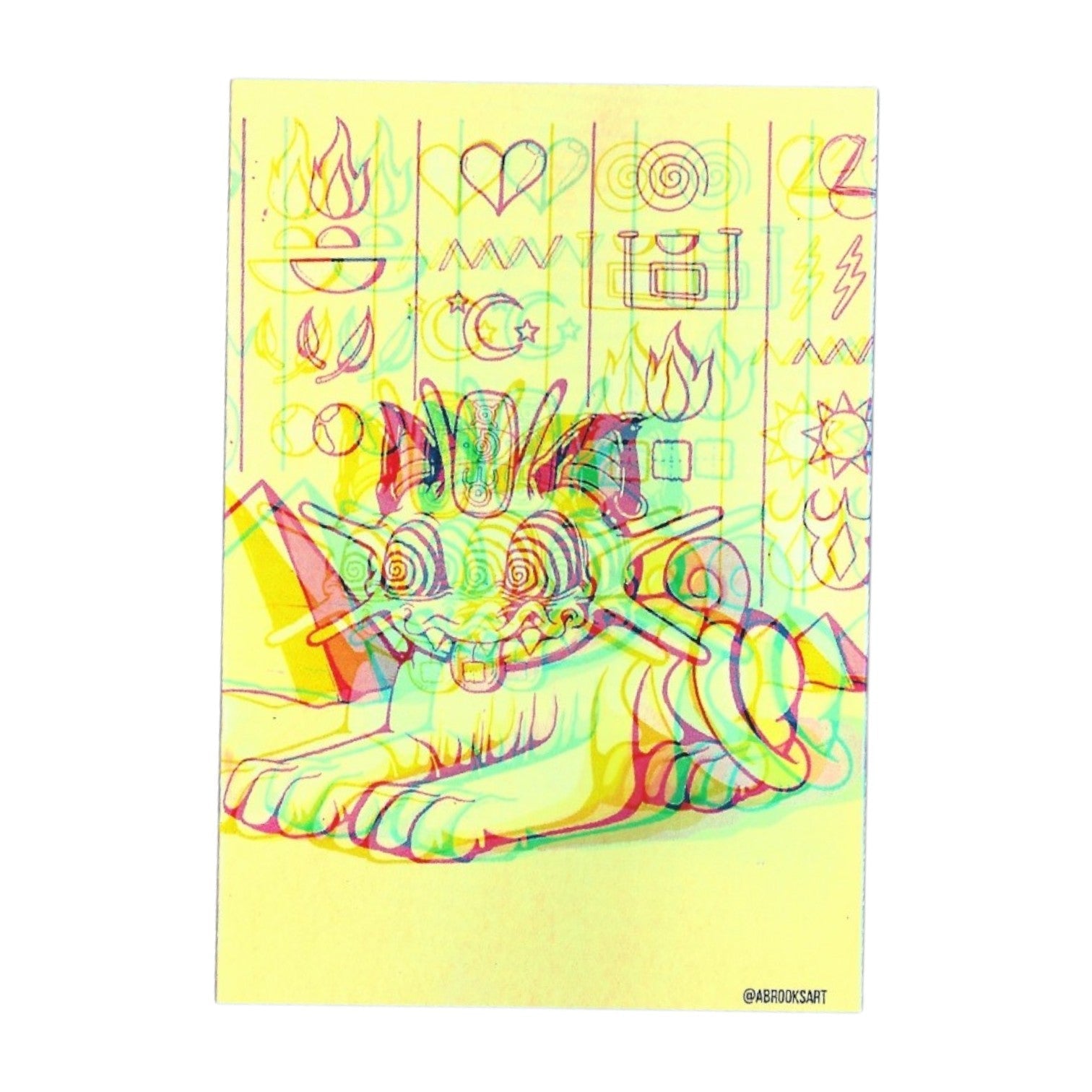Aaron Brooks Fluff-Meowth (Holographic) Sticker