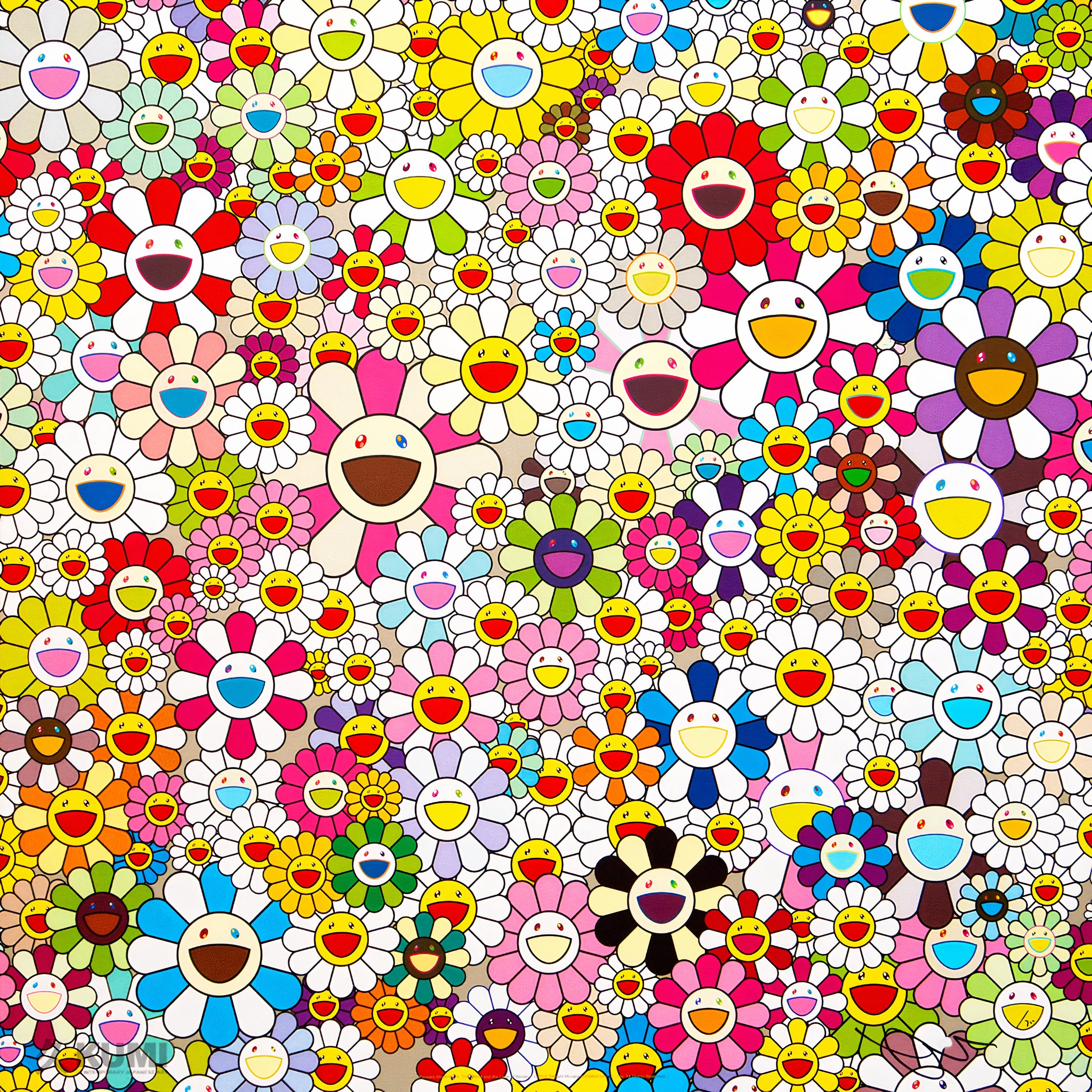 Takashi Murakami "Flowers Blossoming in This World and the Land of Nirvana (4)" Print