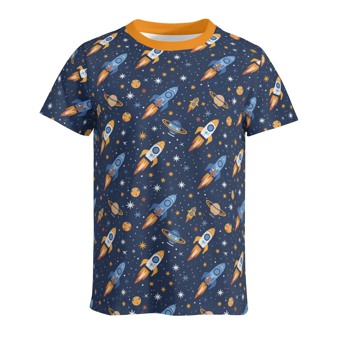 Cute Cosmic Rocket Play Tee